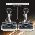 Joystick Dual Thrustmaster Sol-R2 HOSAS 2960939 Tecnologia Hall Effect 16 Bits 88 Botones Simulacion Espacial PC