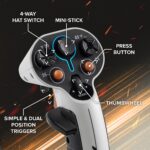 Joystick Dual Thrustmaster Sol-R2 HOSAS 2960939 Tecnologia Hall Effect 16 Bits 88 Botones Simulacion Espacial PC