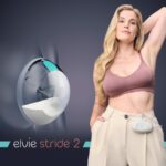 Elvie Stride 2 - Extractor de leche de grado hospitalario, controlado por aplicación, portátil, manos libres, ultrasilen