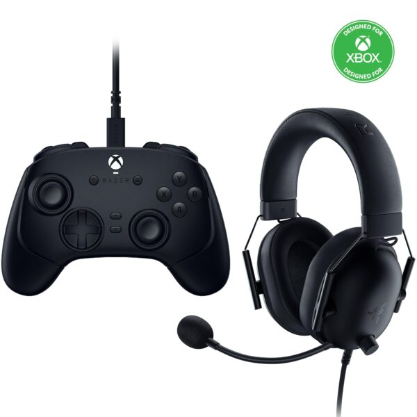 Control para Juegos con Cable Razer Wolverine V3 Tournament Edition y Auriculares Razer BlackShark V2 X para Xbox Series