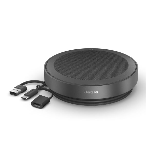 Jabra Speak2 75 (Edición 2025) Altavoz inalámbrico Bluetooth - 4 micrófonos con cancelación de ruido, altavoces de 65mm