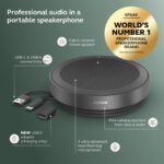 Jabra Speak2 75 (Edición 2025) Altavoz inalámbrico Bluetooth - 4 micrófonos con cancelación de ruido, altavoces de 65mm