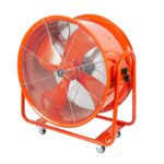 Ventilador Industrial Portátil Restaurantware Wind Blade RWT1896R 32 pulgadas motor 3/4 HP 9286 CFM acero rojo