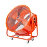 Ventilador Industrial Portátil Restaurantware Wind Blade RWT1896R 32 pulgadas motor 3/4 HP 9286 CFM acero rojo