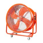 Ventilador Industrial Portátil Restaurantware Wind Blade RWT1896R 32 pulgadas motor 3/4 HP 9286 CFM acero rojo