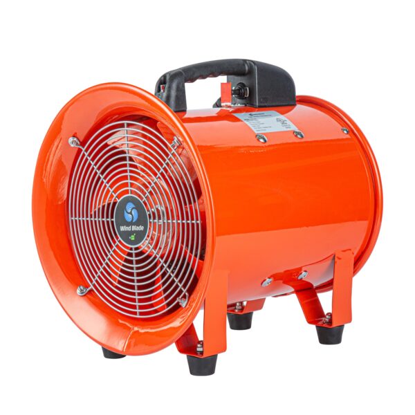 Ventilador industrial portátil Restaurantware Wind Blade RWT1894R motor 1/2 HP 1960 CFM acero rojo silencioso