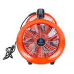 Ventilador industrial portátil Restaurantware Wind Blade RWT1894R motor 1/2 HP 1960 CFM acero rojo silencioso