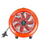 Ventilador industrial portátil Restaurantware Wind Blade RWT1894R motor 1/2 HP 1960 CFM acero rojo silencioso
