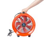 Ventilador industrial portátil Restaurantware Wind Blade RWT1894R motor 1/2 HP 1960 CFM acero rojo silencioso