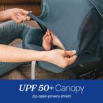 Chicco KeyFit Max Zip ClearLux Asiento de Auto para Bebés y Base, Asiento Orientado hacia Atrás para Bebés de 4-30 libra