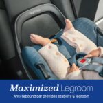 Chicco KeyFit Max Zip ClearLux Asiento de Auto para Bebés y Base, Asiento Orientado hacia Atrás para Bebés de 4-30 libra