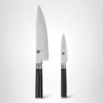 Shun Juego de iniciación clásico de 2 piezas, incluye cuchillos de chef de 8 pulgadas y 3.5 pulgadas, juego de cuchillos