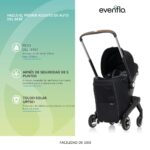 Combo asiento de auto infantil y cochecito Evenflo Shyft DualRide CS150112473 almacenamiento Carryall gris Boone