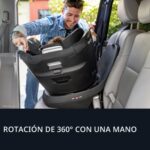 Asiento de auto rotacional 2 en 1 Evenflo Revolve360 Slim CS260112467 con cubierta de limpieza rápida negro Salem