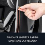 Asiento de auto rotacional 2 en 1 Evenflo Revolve360 Slim CS260112467 con cubierta de limpieza rápida negro Salem