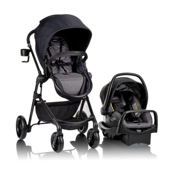 Sistema modular de viaje Evenflo Pivot TS100411990 con asiento de auto infantil LiteMax y carriola 3 en 1 gris casual