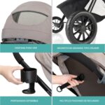 Sistema modular de viaje Evenflo Pivot TS100411990 con asiento de auto infantil LiteMax y carriola 3 en 1 gris casual