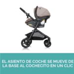 Sistema modular de viaje Evenflo Pivot TS100411990 con asiento de auto infantil LiteMax y carriola 3 en 1 gris casual