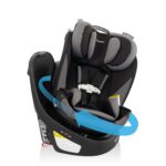 Evenflo Gold Revolve360 Slim - Asiento giratorio 2 en 1 para automóvil con SensorSafe (negro obsidiana)