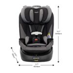 Evenflo Gold Revolve360 Slim - Asiento giratorio 2 en 1 para automóvil con SensorSafe (negro obsidiana)
