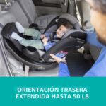 Evenflo Revolve360 Extend CS360212464 asiento convertible giratorio 360 grados gris Revere instalacion LATCH orientado a