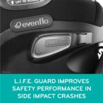 Evenflo Revolve360 Extend CS360212464 asiento convertible giratorio 360 grados gris Revere instalacion LATCH orientado a