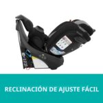 Evenflo Revolve360 Extend CS360212464 asiento convertible giratorio 360 grados gris Revere instalacion LATCH orientado a