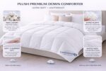 Relleno de edredón Continental Bedding 550FP Duvet plumón blanco 550 relleno peso verano 100% algodón ligero transpirabl