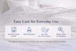 Relleno de edredón Continental Bedding 550FP Duvet plumón blanco 550 relleno peso verano 100% algodón ligero transpirabl