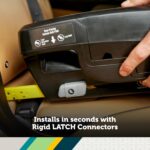 Safety 1st® onBoard™ Slide DLX - Asiento infantil para automóvil con base SafetySlide™, enganche LATCH rígido fácil de i
