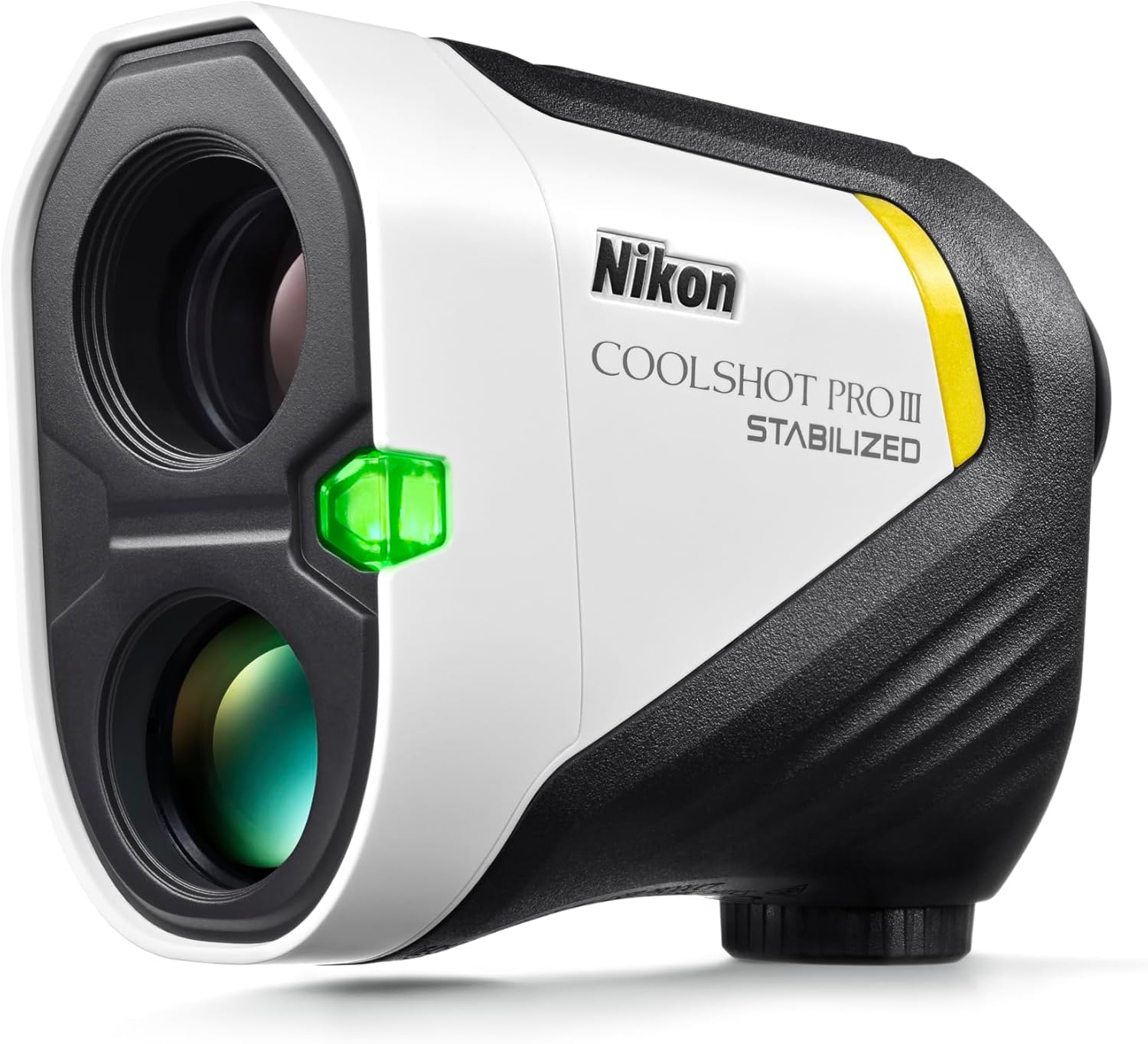 Version 1.0.0 Nikon COOLSHOT PROIII ESTABILIZADO Telémetro láser de golf | Óptica monocular impermeable 6X con hiperlectura, compensac