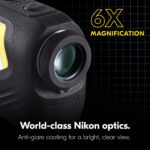 Nikon COOLSHOT PROIII ESTABILIZADO Telémetro láser de golf | Óptica monocular impermeable 6X con hiperlectura, compensac