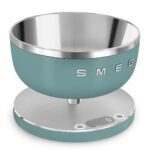 Smeg Balanza digital de cocina contemporánea con tazón extraíble (Jade) KSC01EGMUS