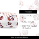 Juego de funda de edredón otoño Kate Spade New York Keeco LLC 43025040642E algodón 100% 300 hilos full queen reversible