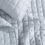 Juego de edredón reversible Calvin Klein USHSA91331558 ropa de cama suave con fundas a juego diseño de puntada azul liso
