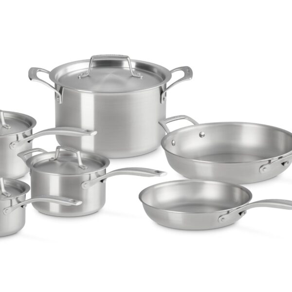 Batería de cocina Le Creuset US00163000001001 de acero inoxidable 10 piezas