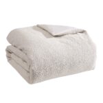 Juego de funda de edredón matelassé Maya Riverbrook Home 92315 4 piezas color blanco tamaño Queen algodón