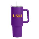 Vaso térmico de viaje Logo Brands S40PTC NCAA acero inoxidable 40 oz con asa tapa y popote antiderrame
