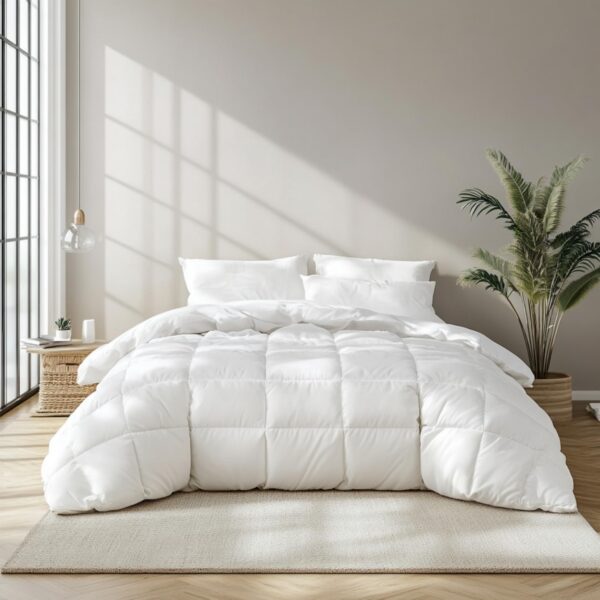 Edredón de plumón de ganso blanco Beautyrest Blue Ridge Home Fashion BR003023 100% algodón talla King 106 x 90 pulgadas