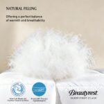 Edredón de plumón de ganso blanco Beautyrest Blue Ridge Home Fashion BR003023 100% algodón talla King 106 x 90 pulgadas