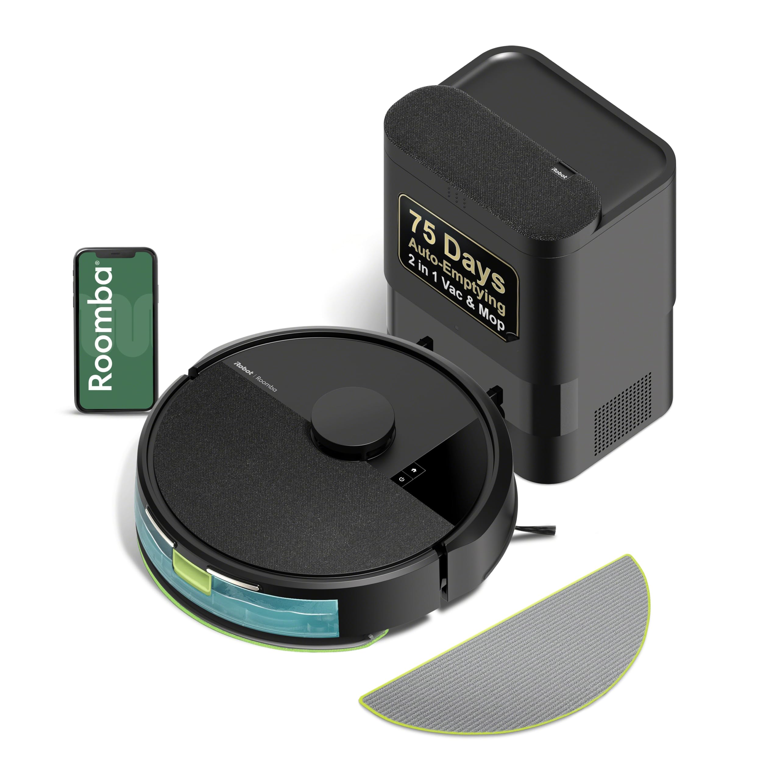 Version 1.0.0 Robot aspirador trapeador iRobot Roomba 105 Combo modelo Y354020 base vaciado automático 75 días navegación LiDAR succió