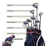 Wilson Women's Right Handed Profile Complete Golf Set with Cart Bag