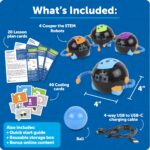 Learning Resources Cooper el Robot STEM para el Aula - Programación para Niños, Juguetes de Construcción, Robótica para
