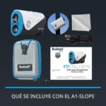 Telémetro láser de golf Bushnell A1-Pendiente – Ultracompacto, aumento de 6×, recargable por USB-C, Pinseeker JOLT, pend