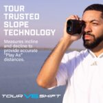 Bushnell Golf Tour V6 Shift Laser Rangefinder with Slope Compensation, 1300-Yard Range, Flag Lock Vibration, Magnetic Ca