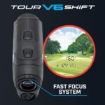 Bushnell Golf Tour V6 Shift Laser Rangefinder with Slope Compensation, 1300-Yard Range, Flag Lock Vibration, Magnetic Ca