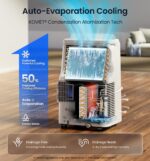 Aire acondicionado portatil KOVIET A1 12000 BTU Wi-Fi 6 en 1 evaporacion automatica temporizador 24 horas deshumidificad