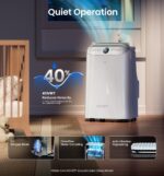 Aire acondicionado portatil KOVIET A1 12000 BTU Wi-Fi 6 en 1 evaporacion automatica temporizador 24 horas deshumidificad