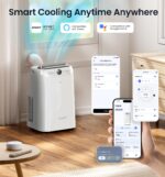 Aire acondicionado portatil KOVIET A1 12000 BTU Wi-Fi 6 en 1 evaporacion automatica temporizador 24 horas deshumidificad