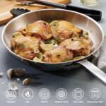 Batería de Cocina Tramontina Tempo 80154/012DS Acero Inoxidable 14 Piezas con Tapas de Vidrio Apta para Inducción